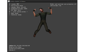 Model rendered with fourth motion