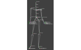 13 - Skeleton animation retarget from motion capture data (BVH)