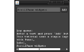Widgets positioned using Layout
